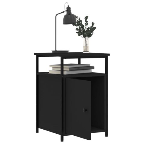 Bedside Cabinets 2pcs Black 40x42x60cm Engineered Wood - Image 5