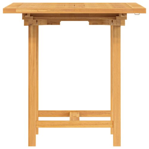 Extending Garden Table 110-160x80x75cm Solid Wood Teak - Image 5