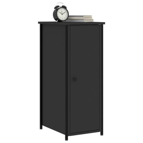 Bedside Cabinets 2pcs Black 32x42x80cm Engineered Wood - Image 3