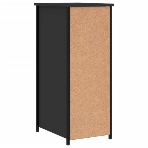 Bedside Cabinets 2pcs Black 32x42x80cm Engineered Wood - Image 9