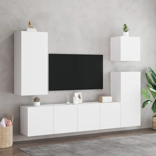 TV Cabinets Wall-mounted 2pcs White 80x30x41cm - Image 3