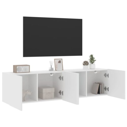 TV Cabinets Wall-mounted 2pcs White 80x30x41cm - Image 5