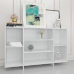 Sideboard White 120x30x75cm Engineered Wood