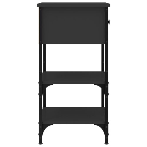Bedside Cabinets 2pcs Black 34x36x70cm Engineered Wood - Image 8