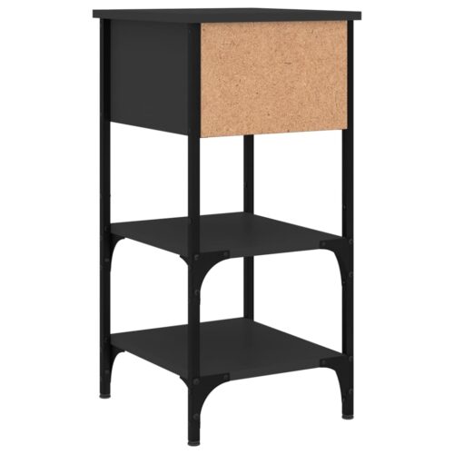 Bedside Cabinets 2pcs Black 34x36x70cm Engineered Wood - Image 9