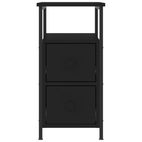 Bedside Cabinets 2pcs Black 30x60x60cm Engineered Wood - Image 6