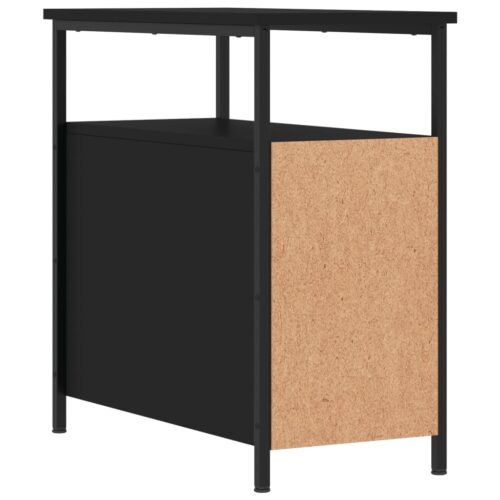 Bedside Cabinets 2pcs Black 30x60x60cm Engineered Wood - Image 9
