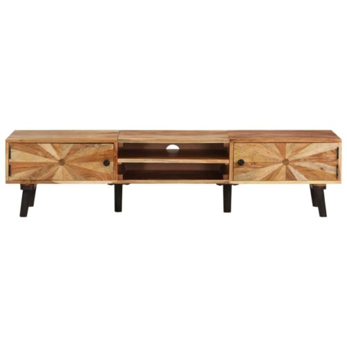 TV Cabinet 145x35x35cm Solid Wood Acacia - Image 2