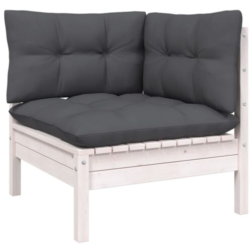 9-Piece Garden Lounge Set with Cushions Pine Wood Outdoor Patio Furniture - Image 4