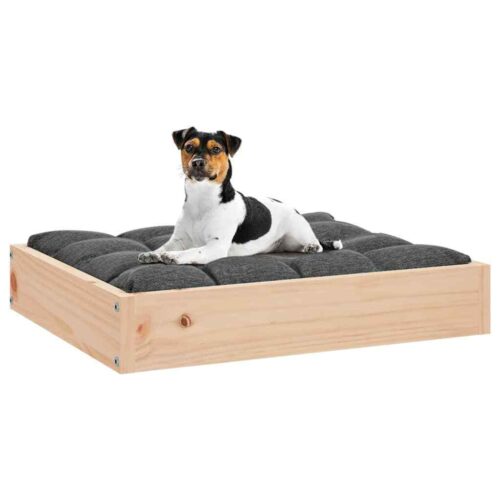 Dog Bed 51.5x44x9cm Solid Pine Wood - Image 2
