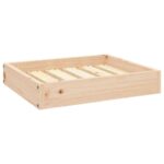 Dog Bed 51.5x44x9cm Solid Pine Wood