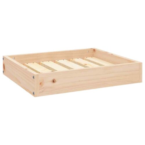 Dog Bed 51.5x44x9cm Solid Pine Wood