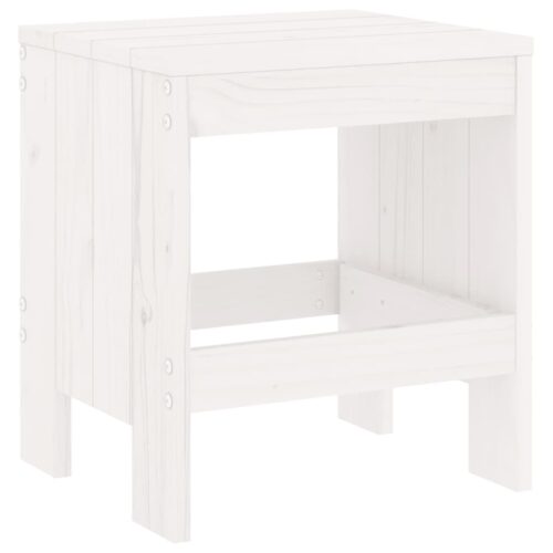 Garden Stools 2pcs White 40x36x45cm Solid Wood Pine - Image 6
