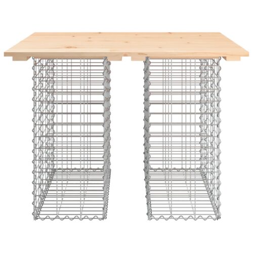 Garden Bench Gabion Design 100x102x72cm Solid Wood Pine - Image 3