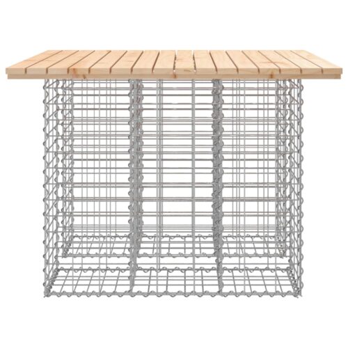Garden Bench Gabion Design 100x102x72cm Solid Wood Pine - Image 4