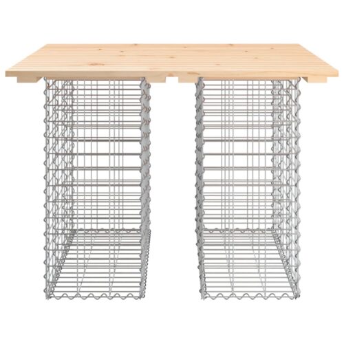 Garden Bench Gabion Design 100x102x72cm Solid Wood Pine - Image 5