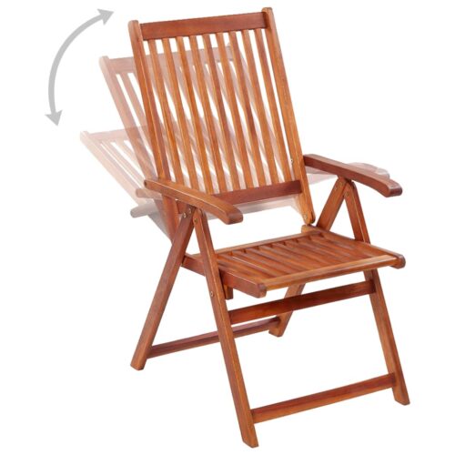 Folding Garden Chairs 6pcs Solid Wood Acacia - Image 4