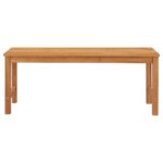 Garden Bench 114cm Solid Teak Wood