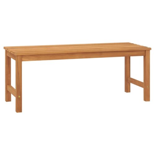 Garden Bench 114cm Solid Teak Wood - Image 2