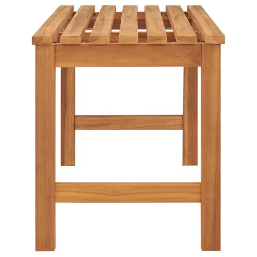 Garden Bench 114cm Solid Teak Wood - Image 3
