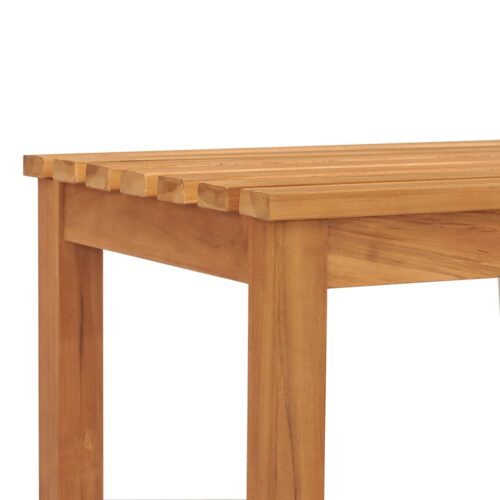 Garden Bench 114cm Solid Teak Wood - Image 4