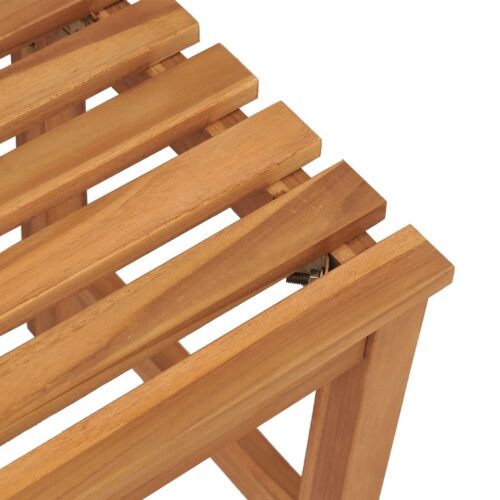 Garden Bench 114cm Solid Teak Wood - Image 5