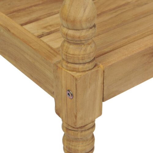 Batavia Garden Bench Outdoor Patio Cushion Padded Seat Chair Solid Teak Wood - Image 5