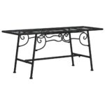 Tree Bench 110cm Black Steel