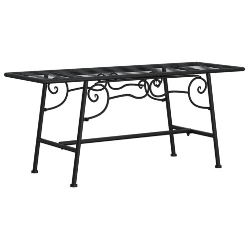 Tree Bench 110cm Black Steel