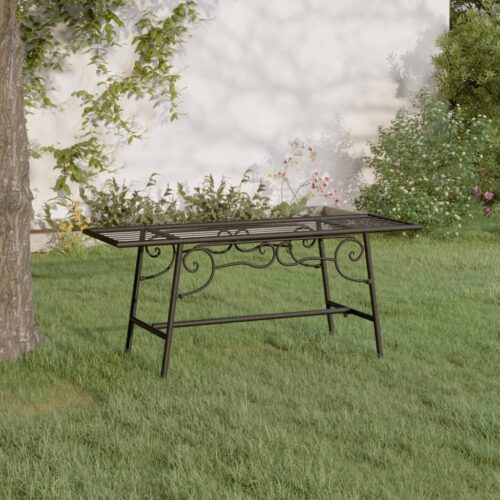 Tree Bench 110cm Black Steel - Image 2