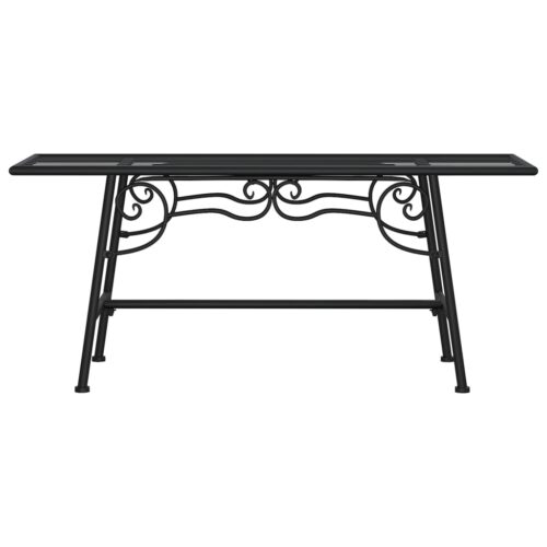 Tree Bench 110cm Black Steel - Image 3