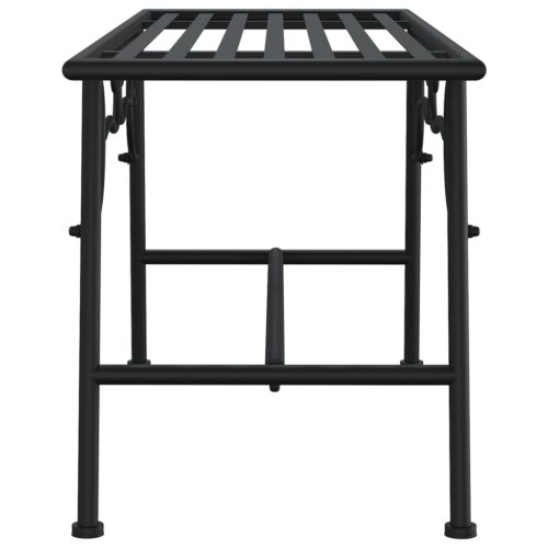 Tree Bench 110cm Black Steel - Image 4