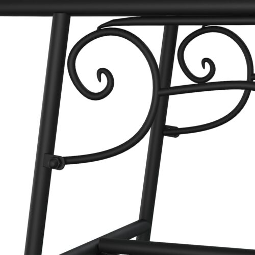 Tree Bench 110cm Black Steel - Image 5