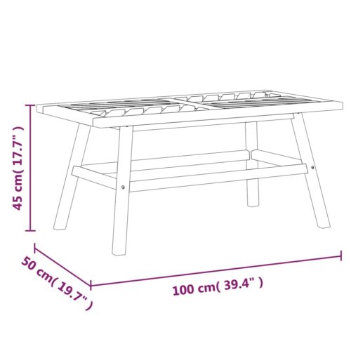 2-Piece Garden Lounge Set Solid Wood Acacia - Image 8