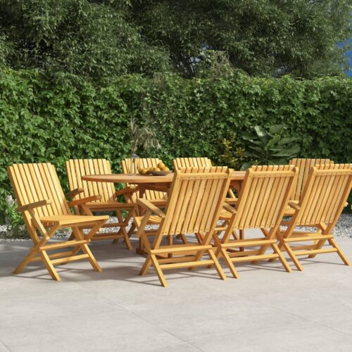 Folding Garden Chairs 8pcs 61x67x90cm Solid Wood Teak - Image 3