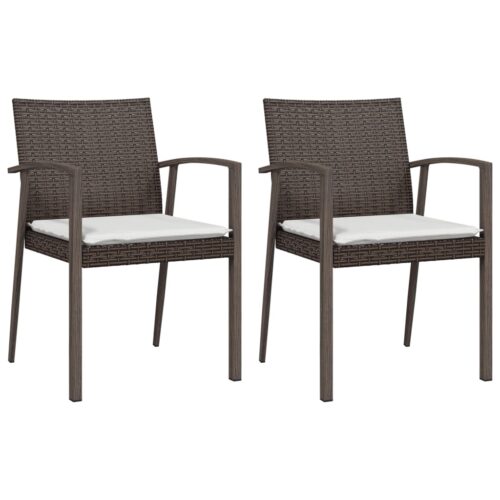 2x Patio Chairs Outdoor Garden Lounge Dining Bistro Wicker Rattan Sofa Seats - Image 2