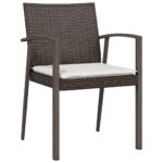 2x Patio Chairs Outdoor Garden Lounge Dining Bistro Wicker Rattan Sofa Seats
