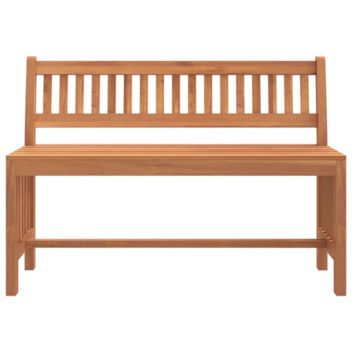 Garden Bench 110cm Solid Wood Eucalyptus - Image 3
