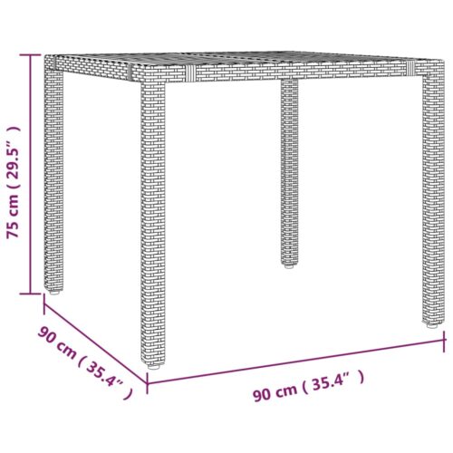 5-Piece Garden Dining Set with Cushions Grey Poly Rattan Wicker Outdoor Patio Furniture - Image 10