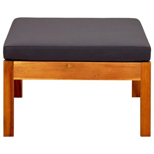 Garden Bench with Canopy Footrests Solid Acacia Wood - Image 8