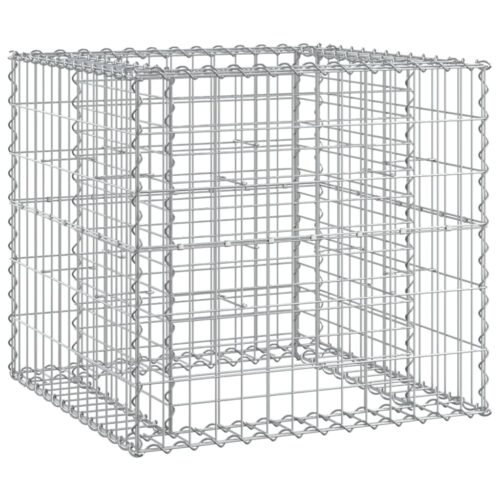 Gabion Garden Bench Outdoor Patio Wooden Park Seat Chair Steel Solid Pine Wood - Image 5