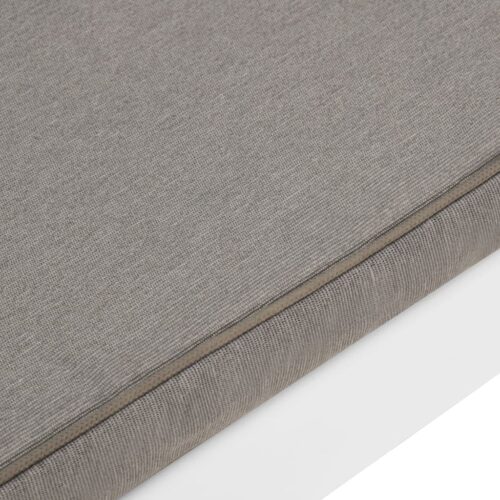 Garden Lounge Benches with Cushions 2pcs Plastic White - Image 8