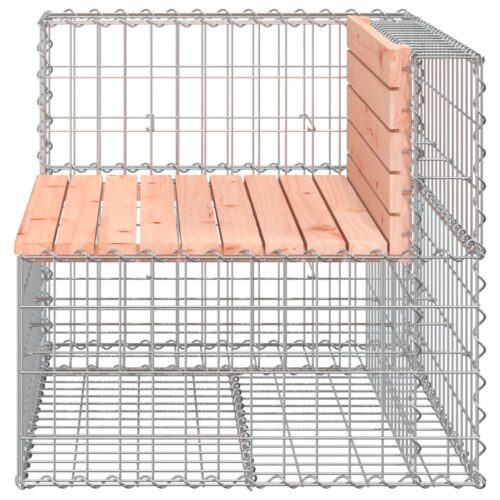 Garden Bench Gabion Design 92x71x65.5cm Solid Wood Douglas - Image 4