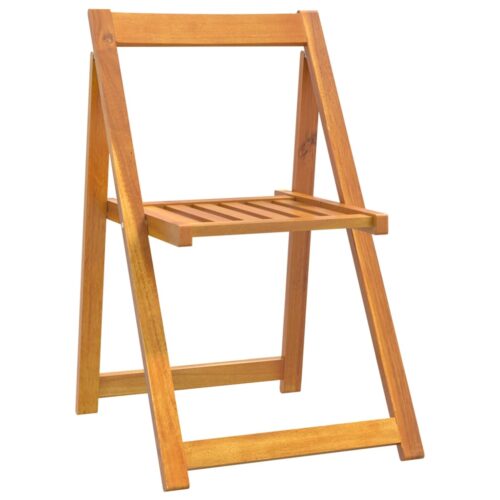 Folding Garden Chairs 4pcs Solid Wood Acacia