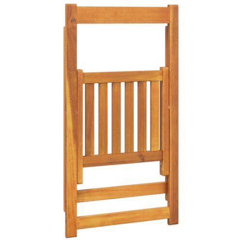 Folding Garden Chairs 4pcs Solid Wood Acacia - Image 6