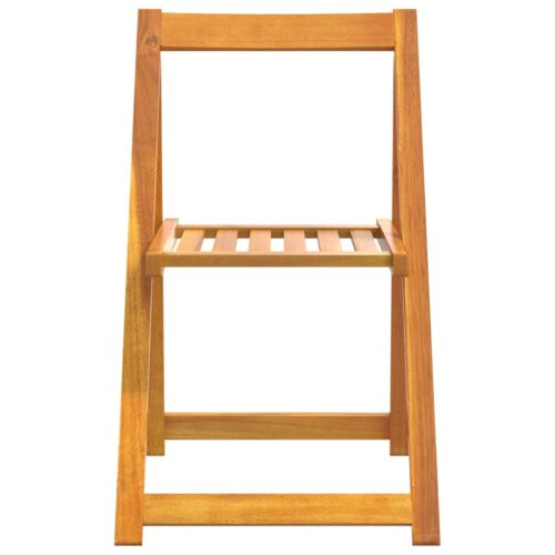 Folding Garden Chairs 6pcs Solid Wood Acacia - Image 5