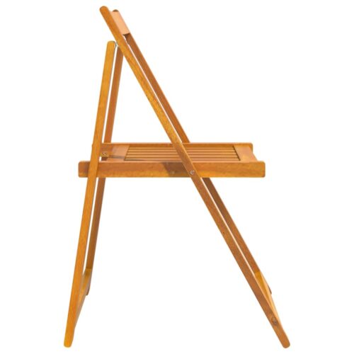 Folding Garden Chairs 6pcs Solid Wood Acacia - Image 7