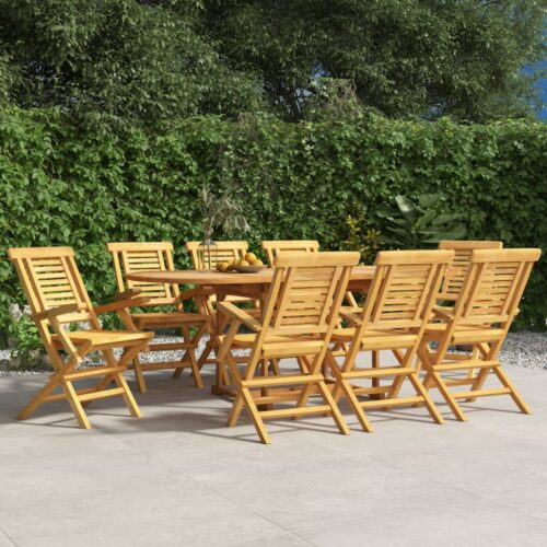 Folding Garden Chairs 8pcs 56x63x90cm Solid Wood Teak - Image 3