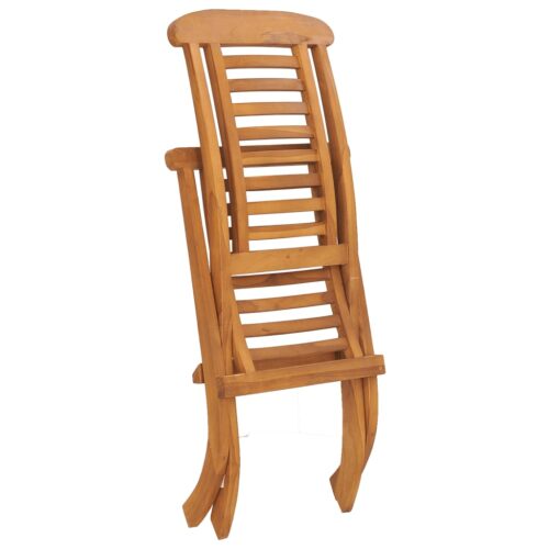Folding Garden Chair Solid Teak Wood - Image 6