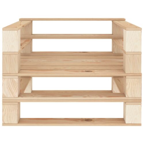 Garden Pallet Armchair Wood - Image 6